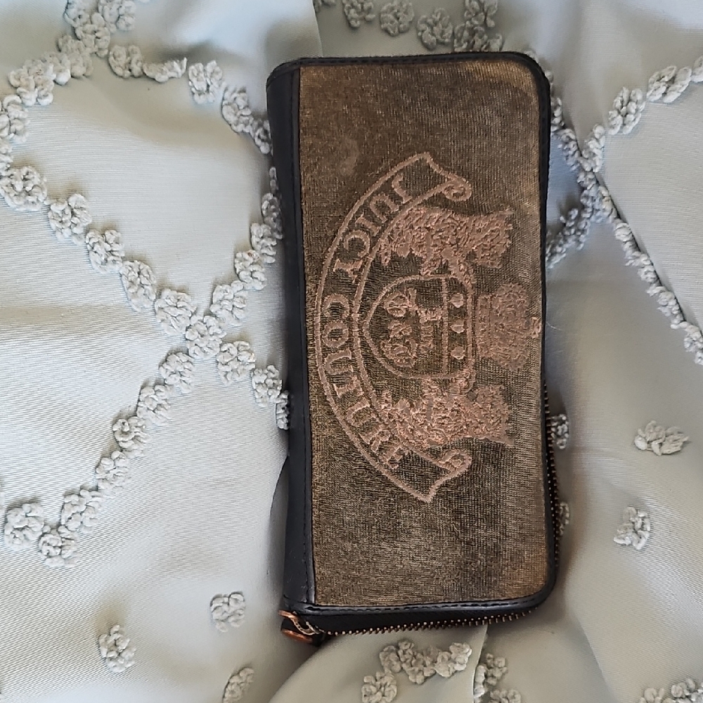 Juicy Couture Gold and Black Wallet